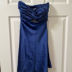 NWOT Princess Polly Navy Strapless Mini Dress